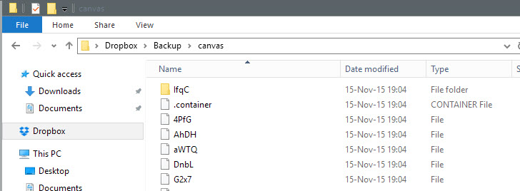 encrypted files