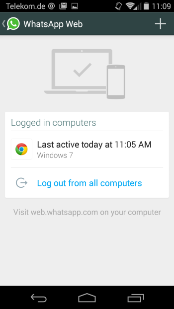 end remote whatsapp session