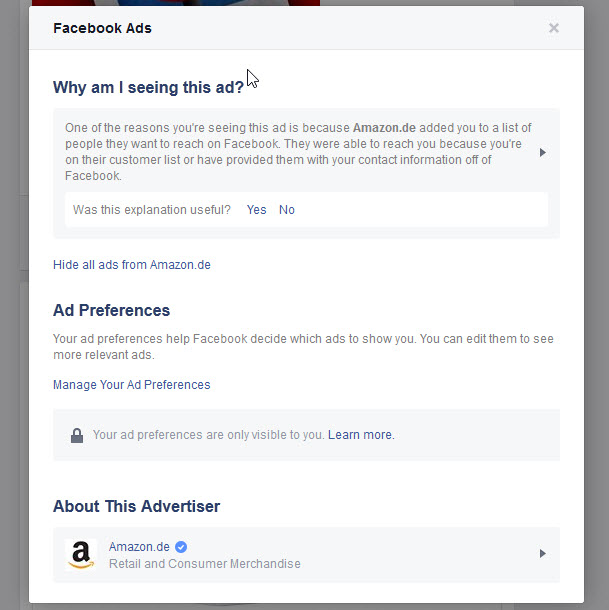 facebook ad explanation