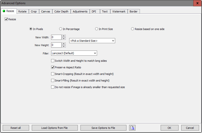 faststone photo resizer advanced
