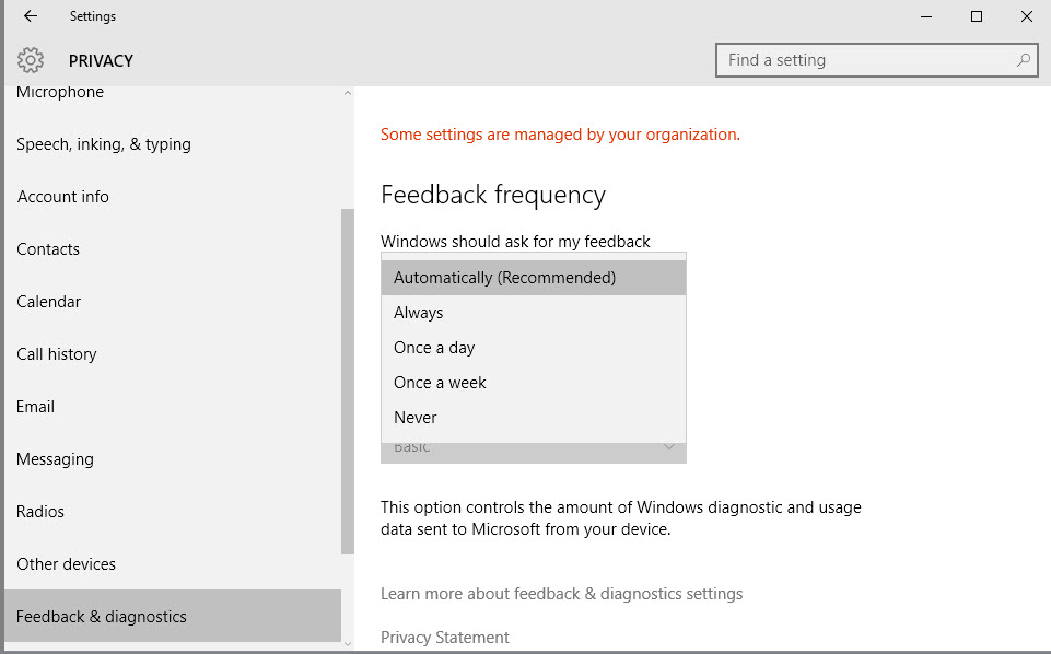 feedback frequency