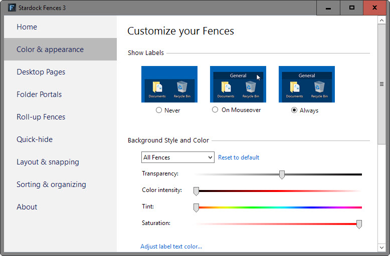 fences customize