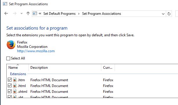 file associations