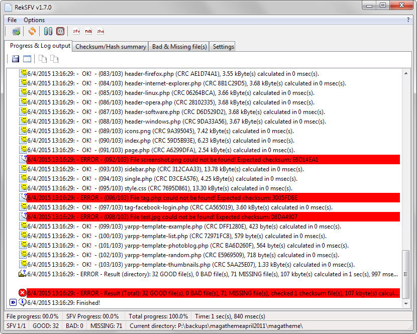 file integrity check reksfv