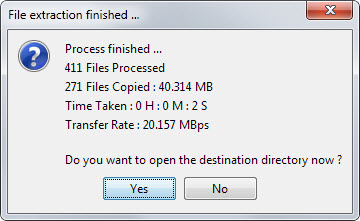 file transfer status