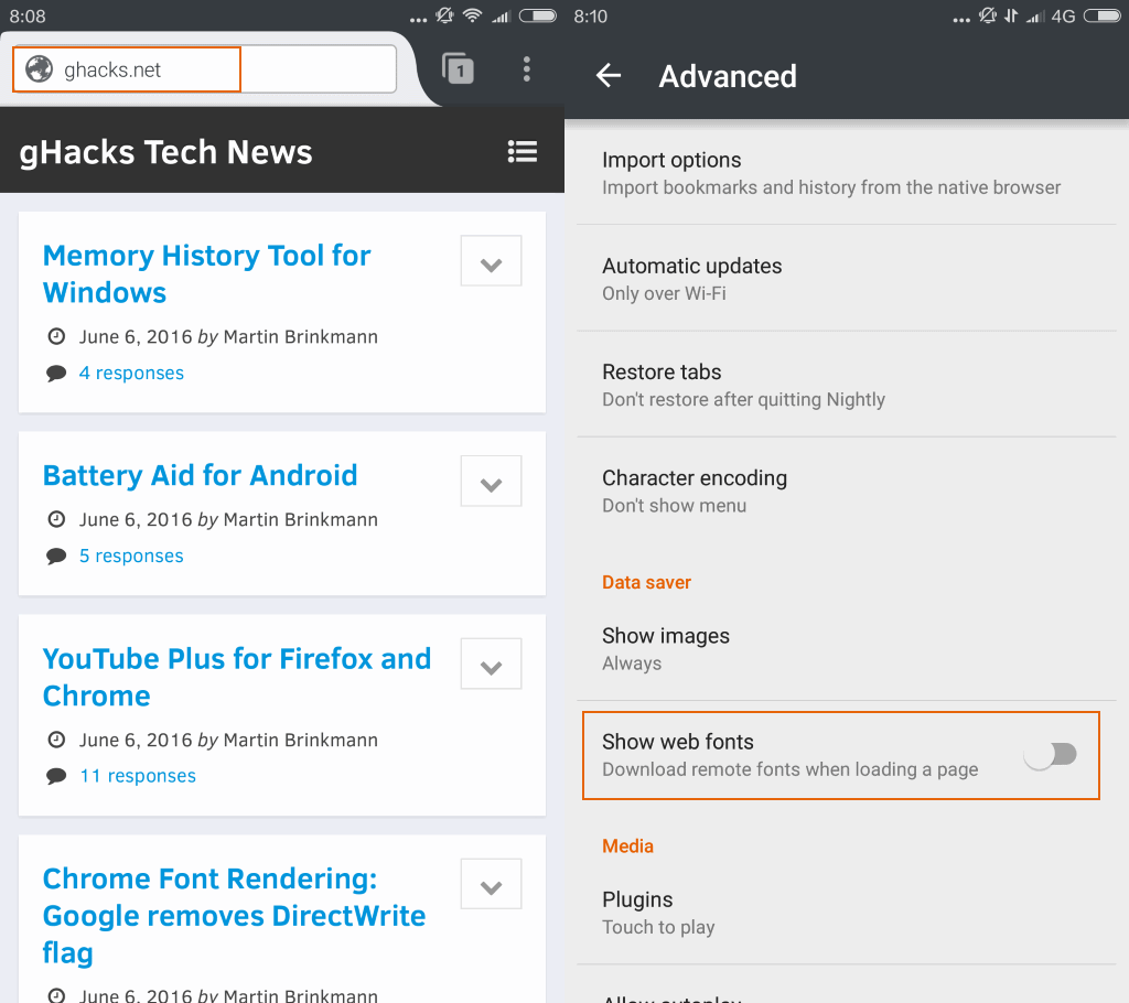 firefox 47 android