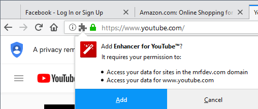 firefox add extension