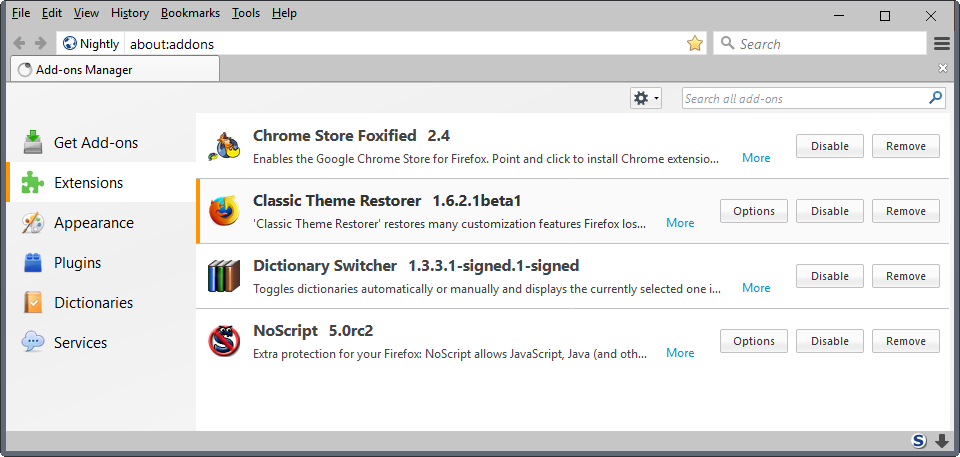 firefox addons 2017