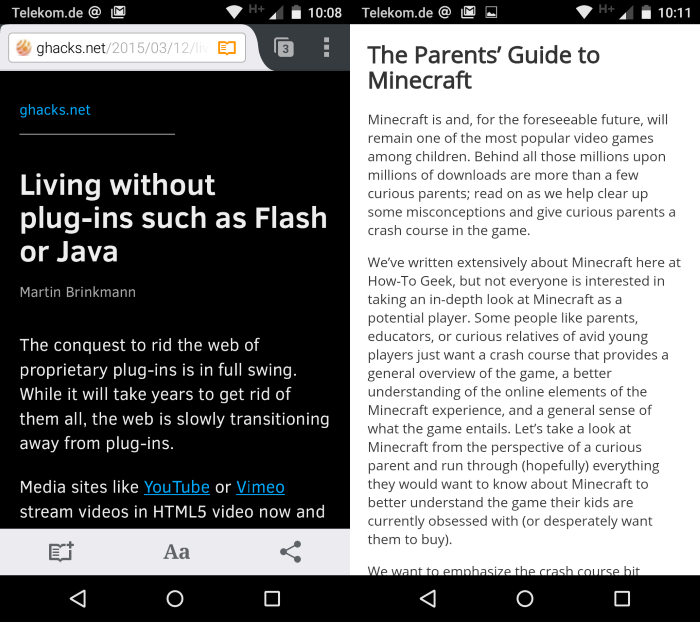 firefox chrome reader mode mobile