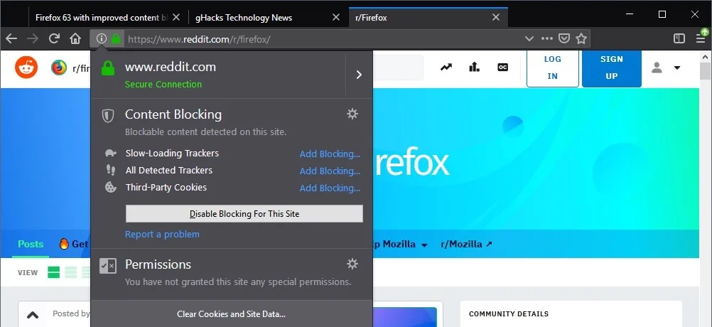 firefox content blocking