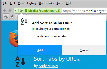 firefox installation permissions