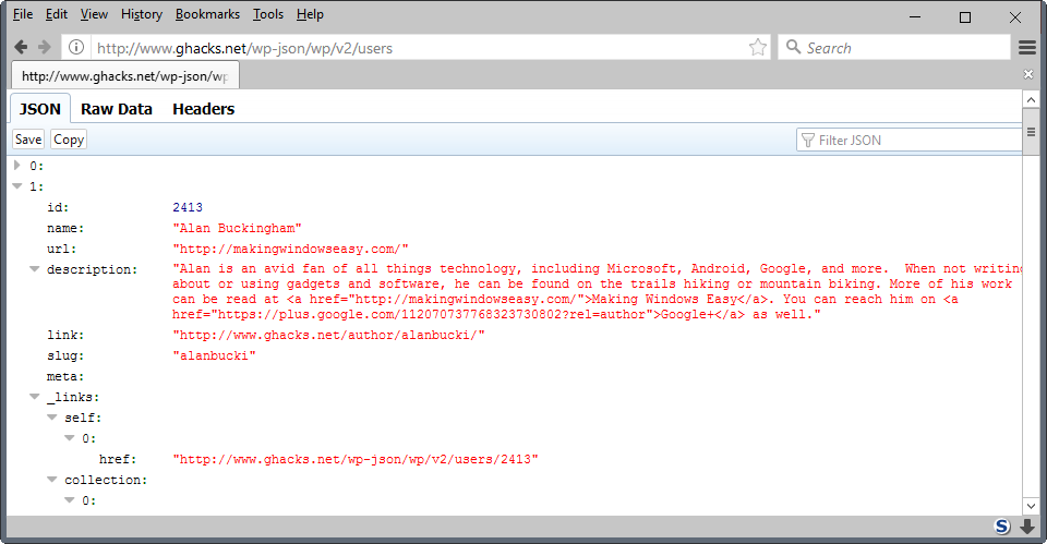 firefox json viewer