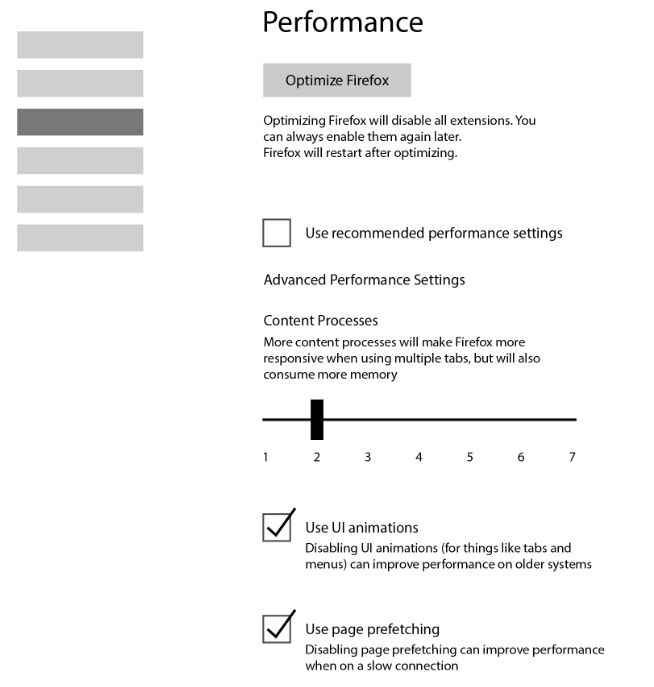 firefox performance settings