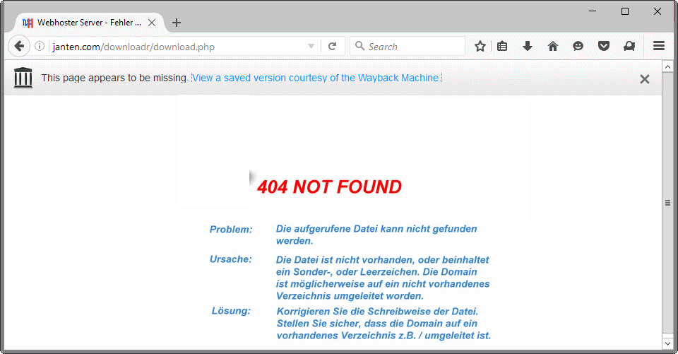 firefox test pilot no more 404s