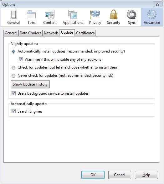 firefox update