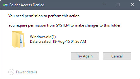 folder access denied