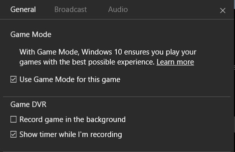game mode