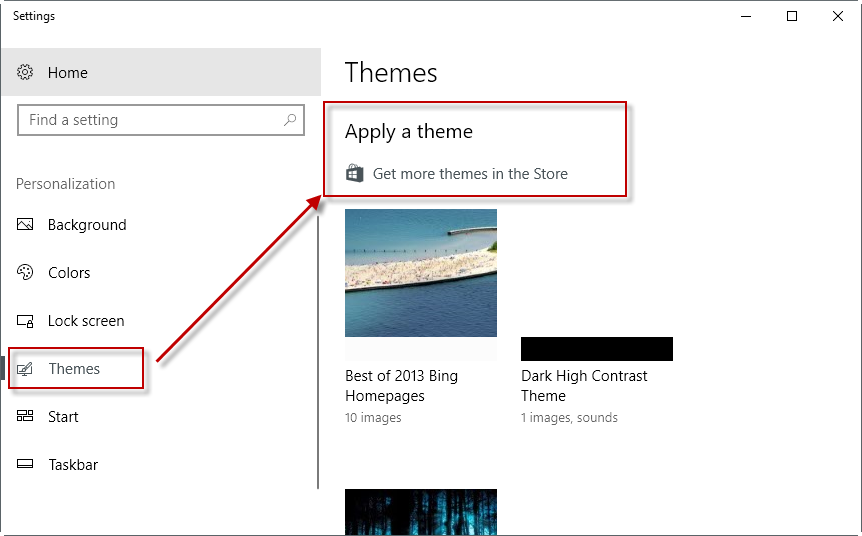 get more themes in the store