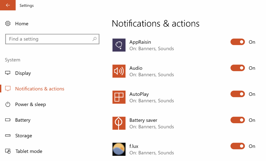 get notifications from senders
