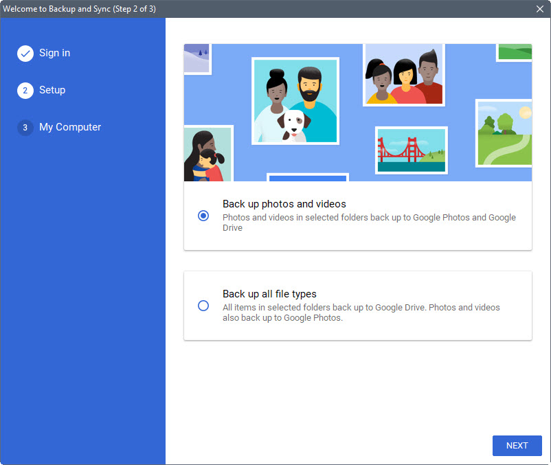 google backup and sync