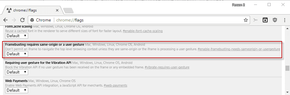 google chrome-prevent unauthorized redirects