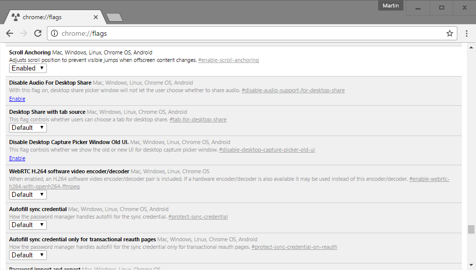 google chrome scroll anchoring