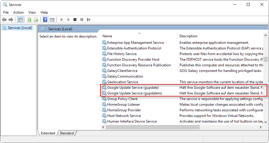 google chrome update