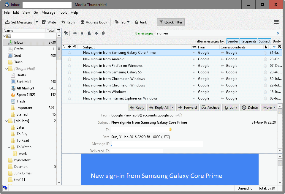 google new-sign in email