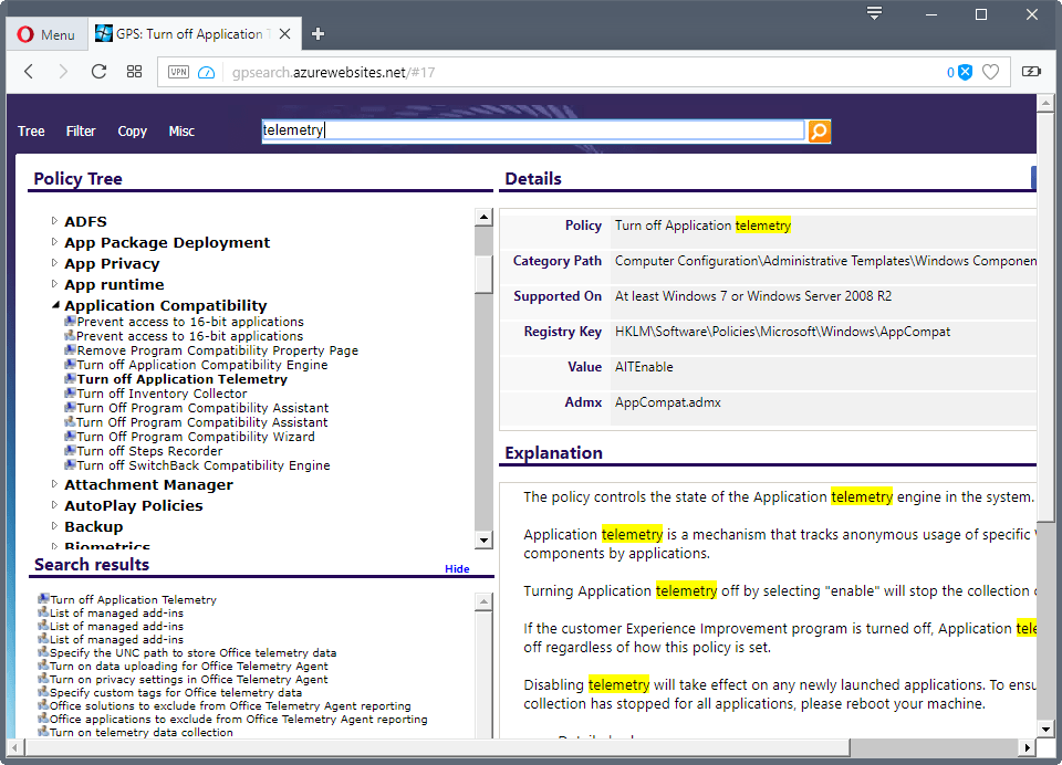 gpsearch group policy search