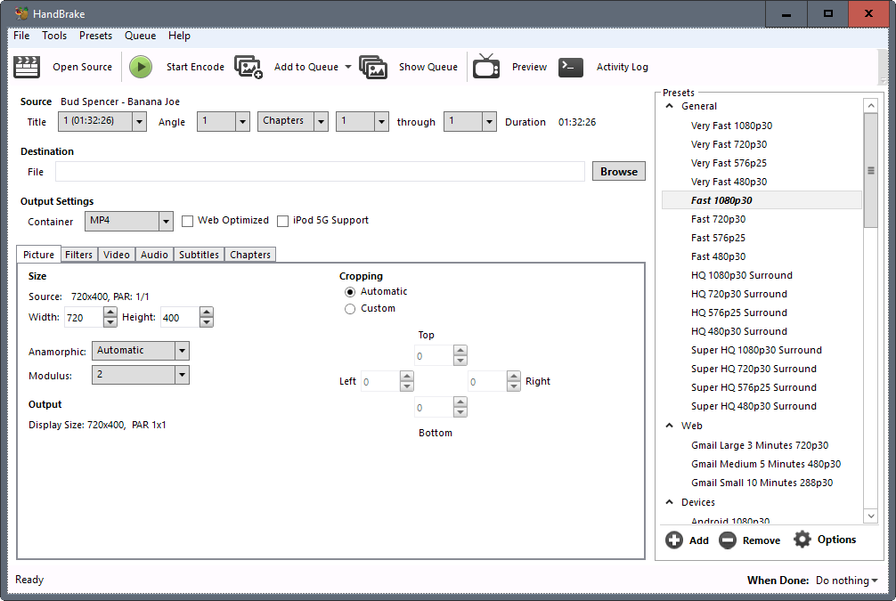 handbrake 1.0.0