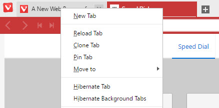 hibernate tabs