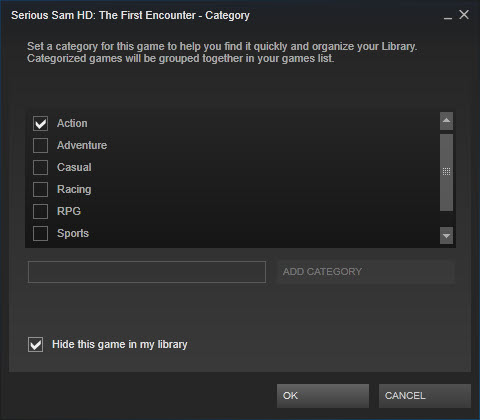 hide steam game