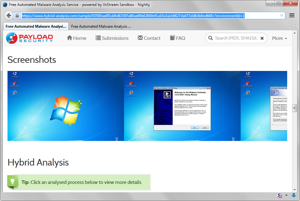 hybrid analysis