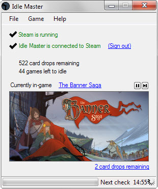 idle master steam