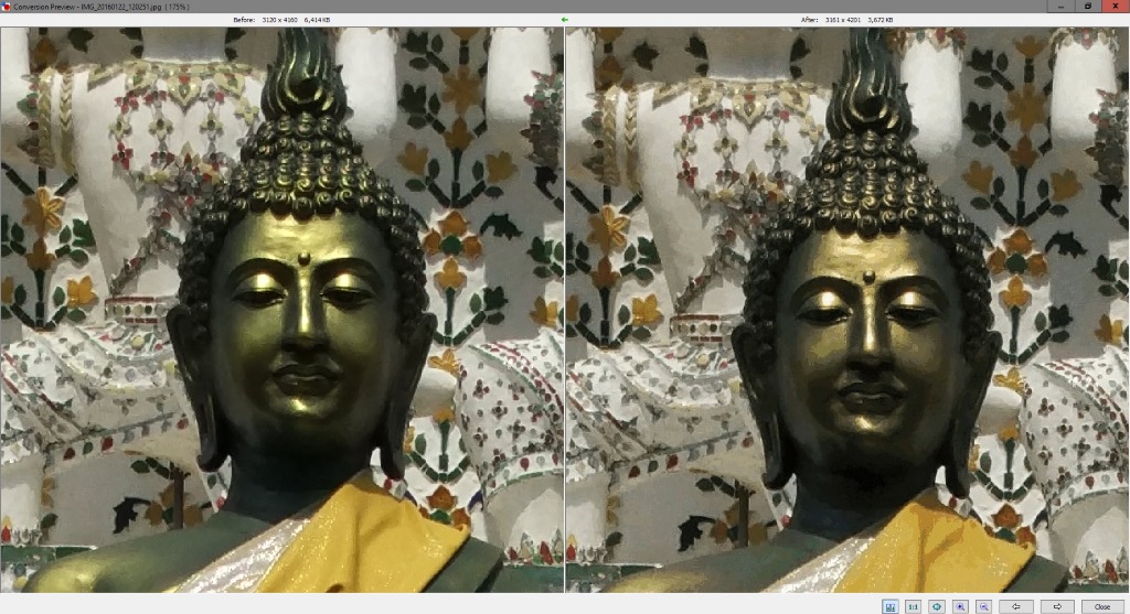 image conversion preview