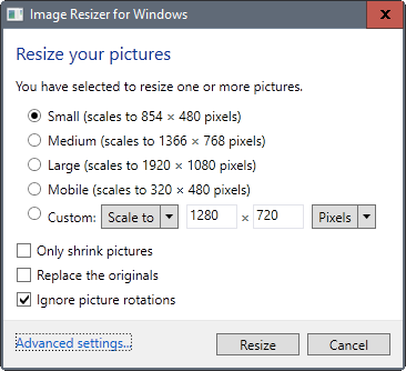 image resizer for windows