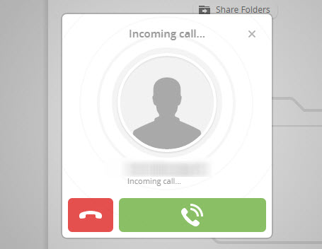 incoming call