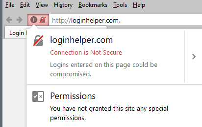 insecure login page
