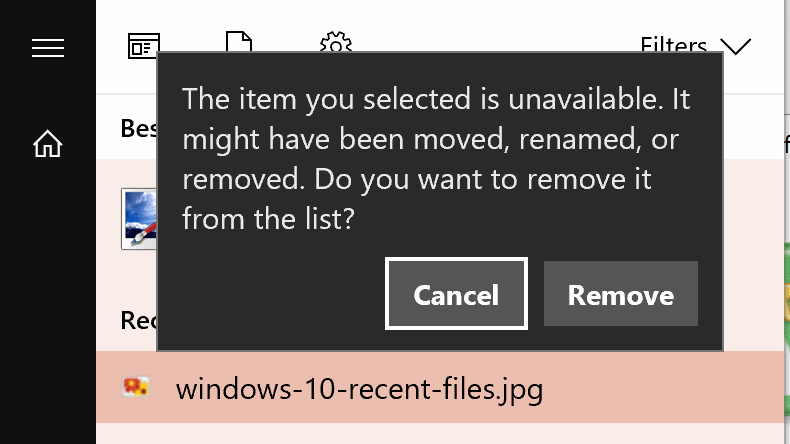 item unavailable
