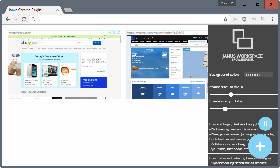 janus workspace options
