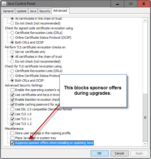 java sponsor offers