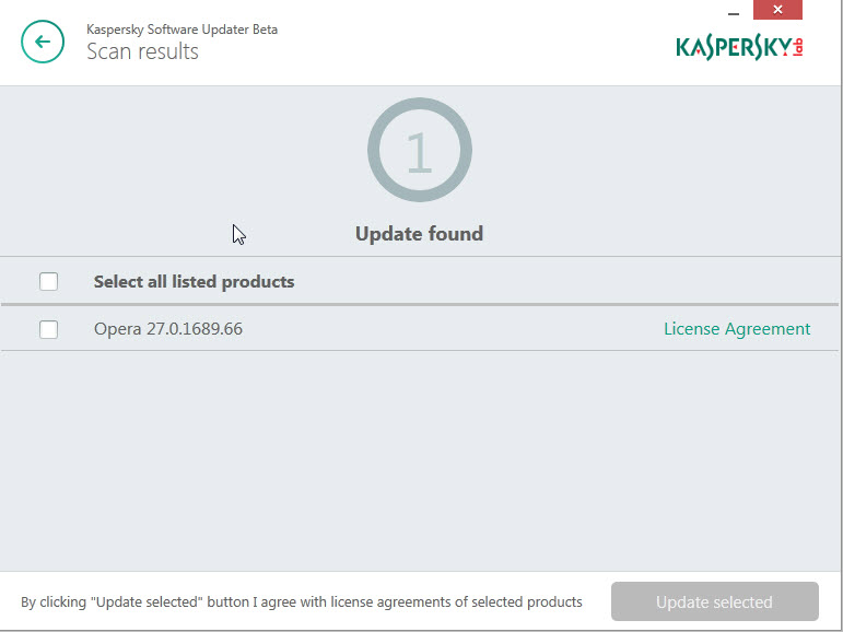 kaspersky software updater