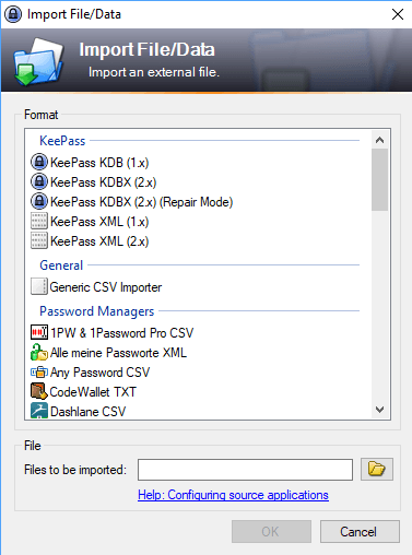 keepass import