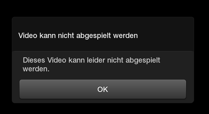 kindle cannot play video