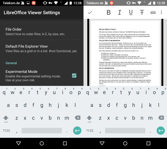 libreoffice viewer edit