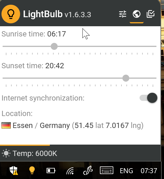 lightbulb location