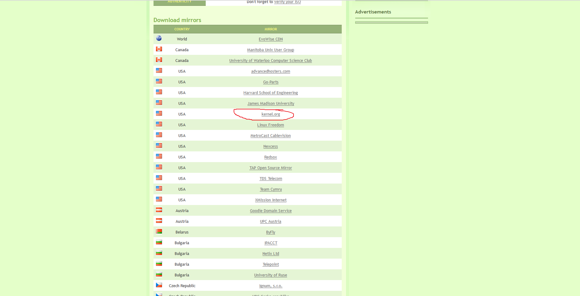 Linux Mint Download Mirrors