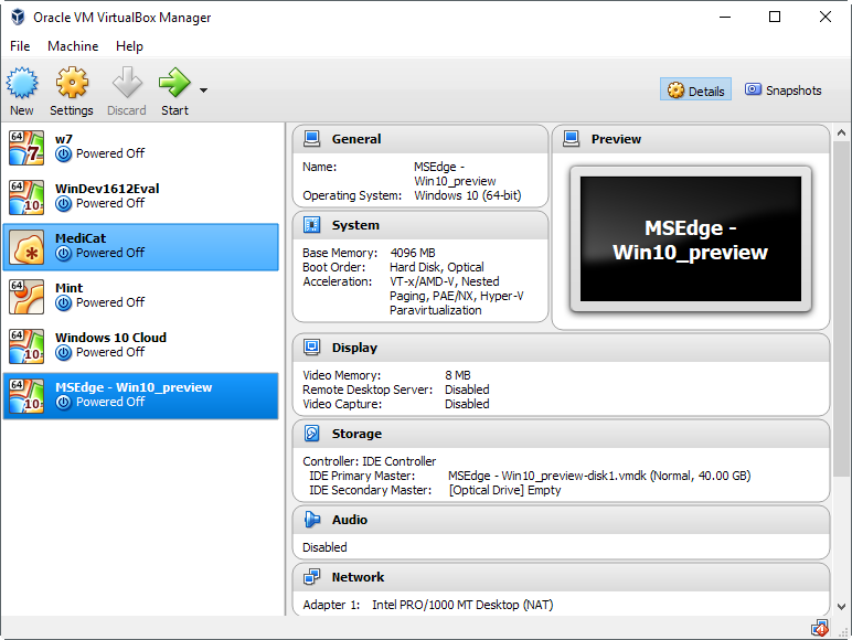 load virtual machine