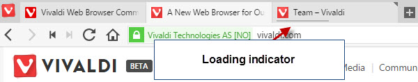 loading indicator