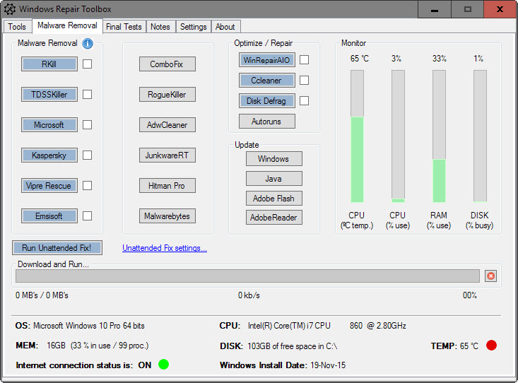 malware removal tools